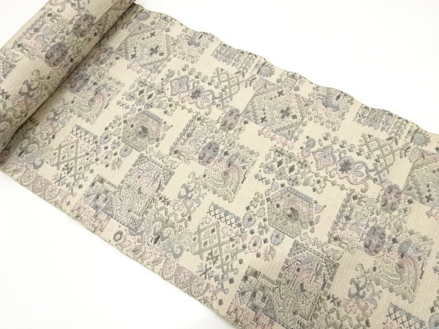 JAPANESE KIMONO / ANTIQUE HANATORISARA KIMONO FOR SUMMER PATTERN INTER